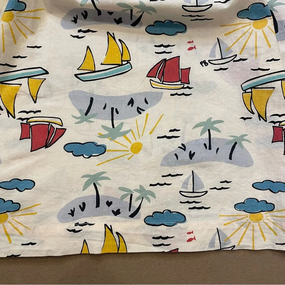 Petit Bateau Girl’s Short Sleeve Poplin Dress Size 12 - Picture 5 of 11